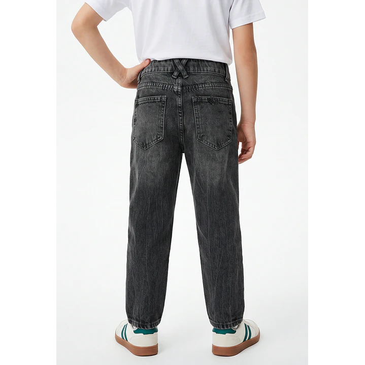 Jeans Loose Fit Niño Negro 3