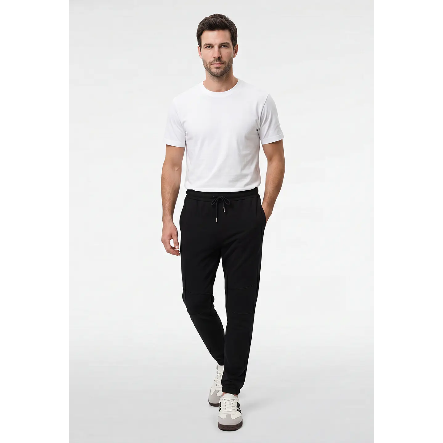 Buzo Corte Rodilla Hombre Negro 3