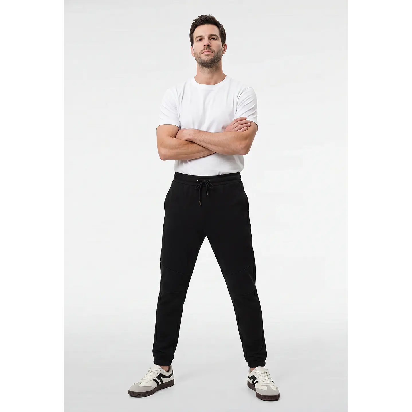 Buzo Corte Rodilla Hombre Negro 4