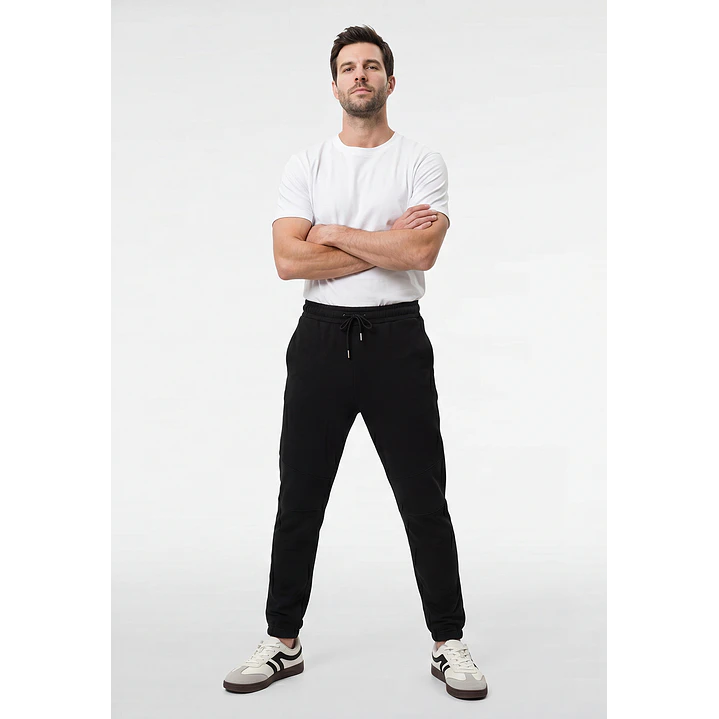 Buzo Corte Rodilla Hombre Negro 4