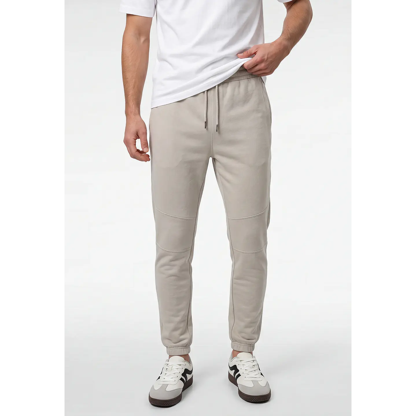 Buzo Corte Rodilla Hombre Gris 1