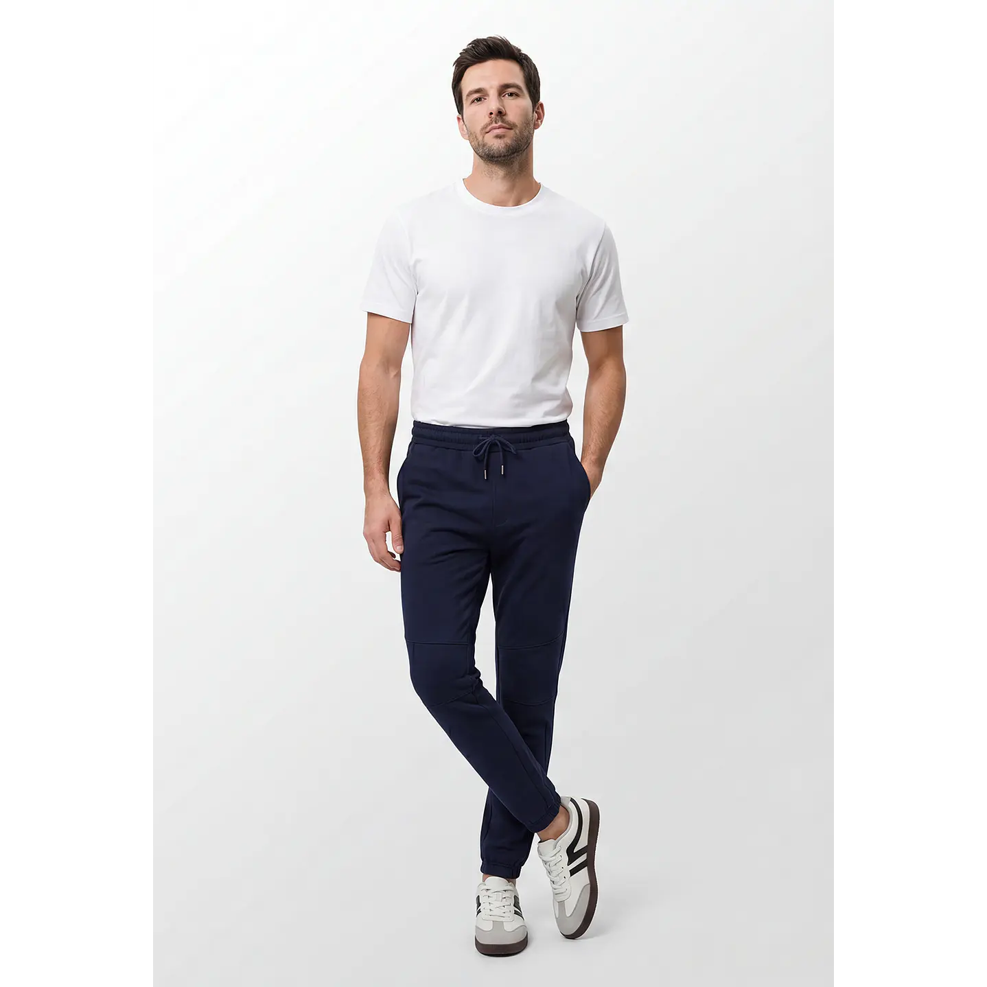 Buzo Corte Rodilla Hombre Azul 4