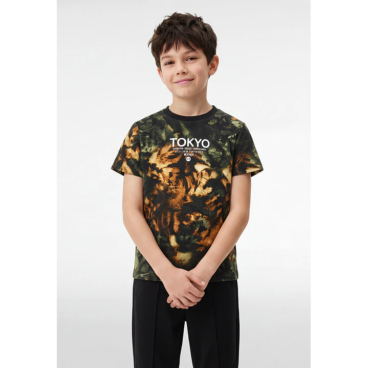 Polera Tokio Niño Verde 1