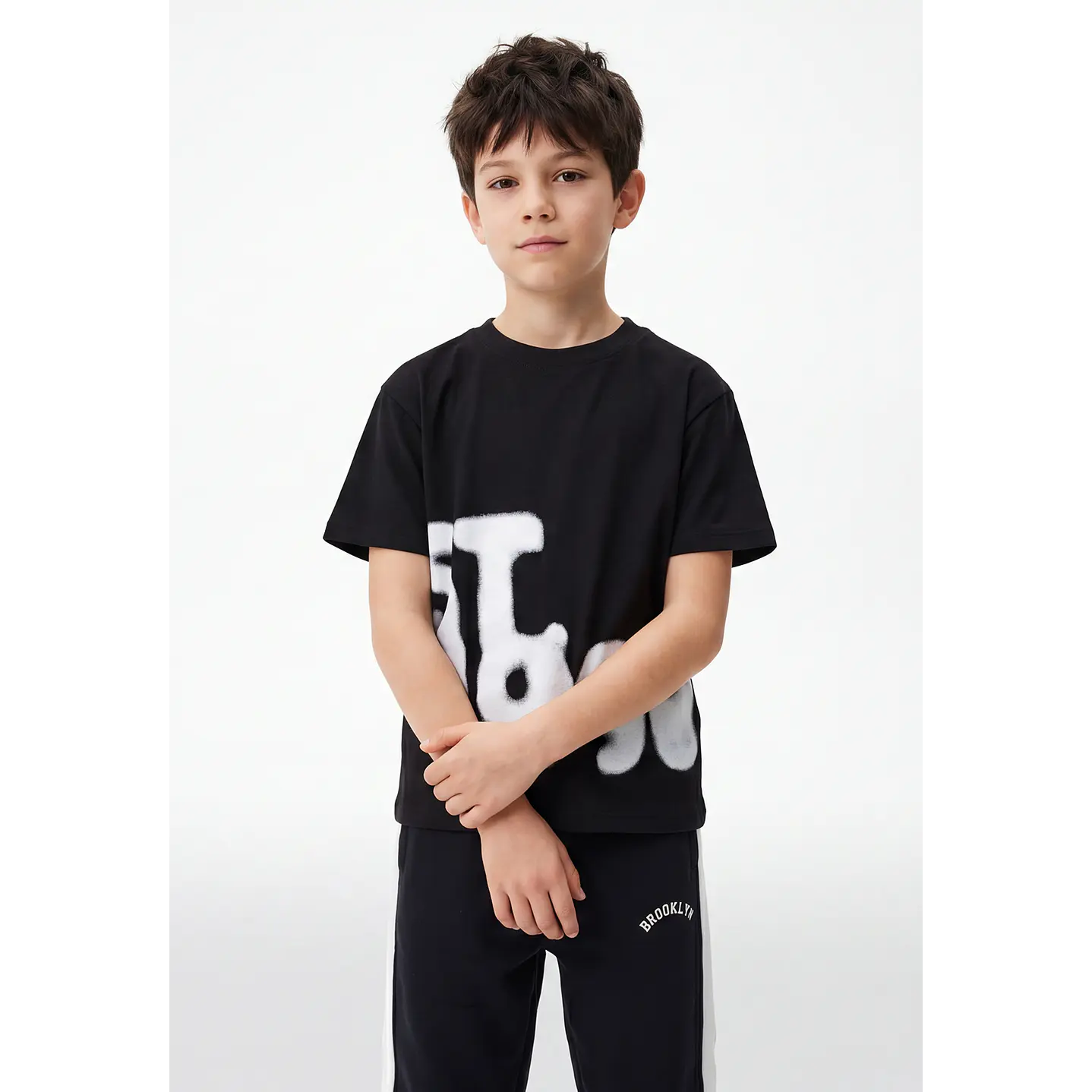 Polera Urbana Niño Negro 1