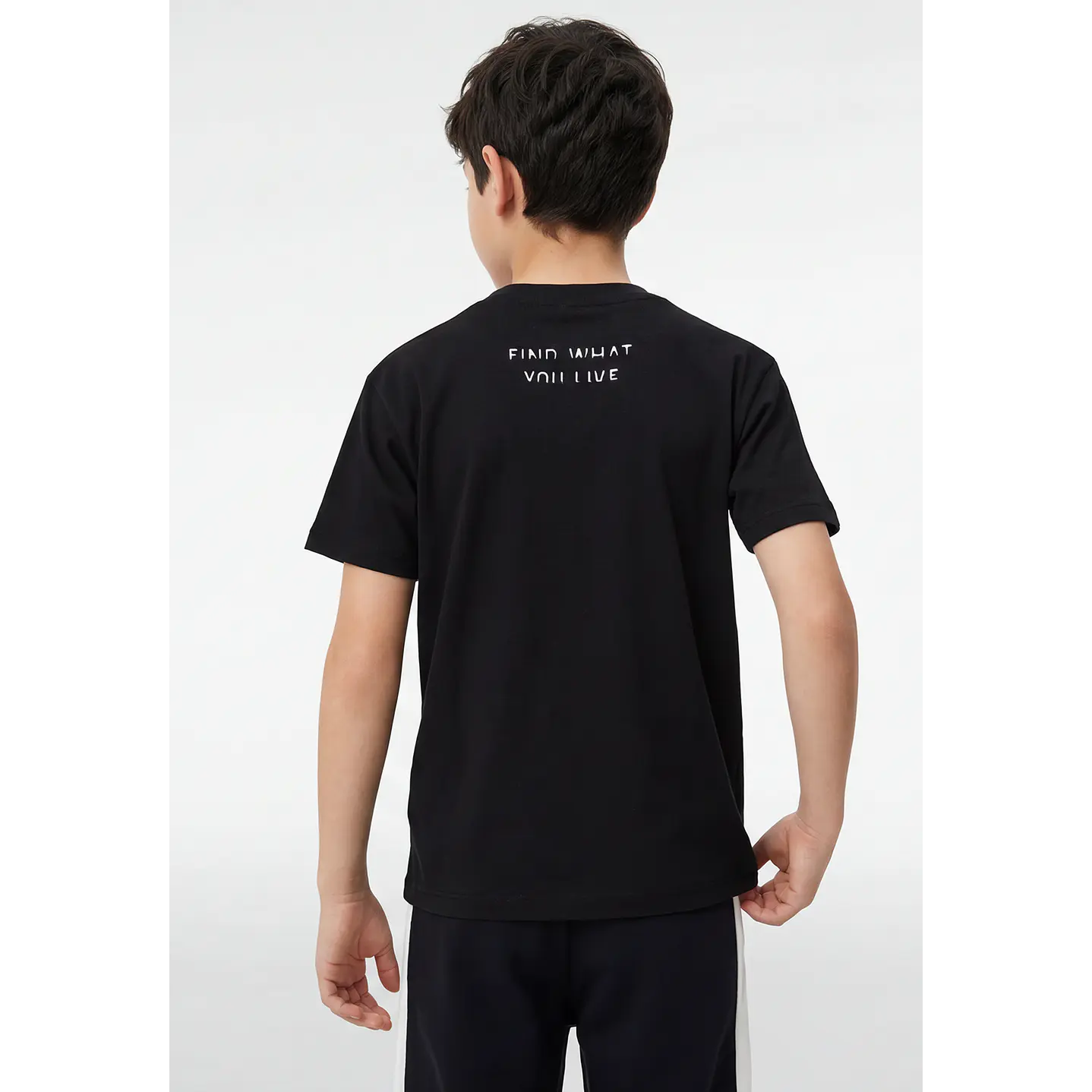 Polera Urbana Niño Negro 4