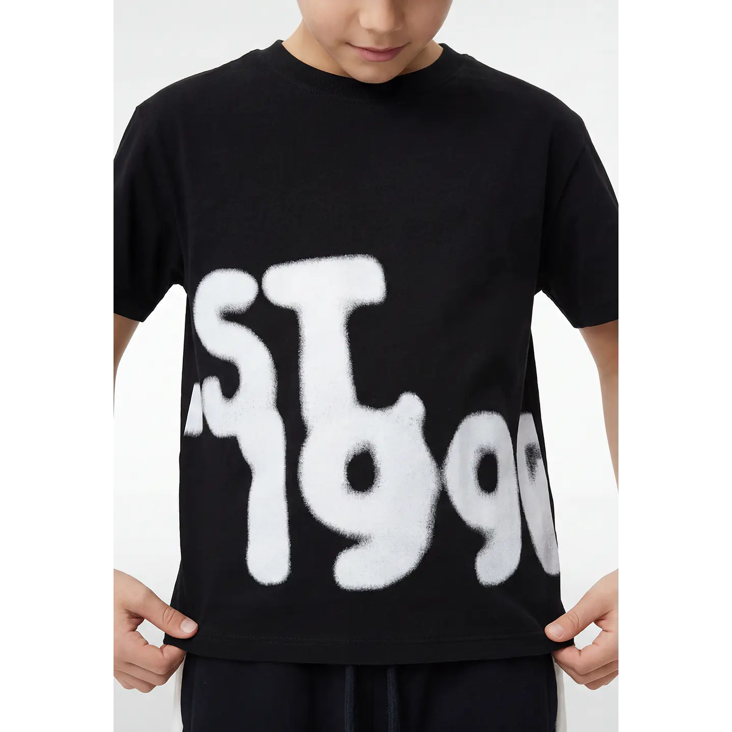 Polera Urbana Niño Negro 3