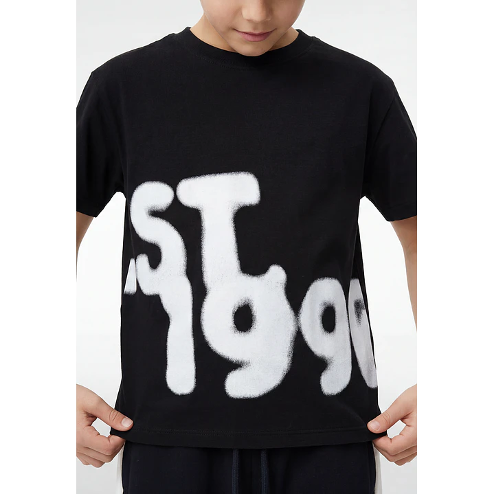 Polera Urbana Niño Negro 3