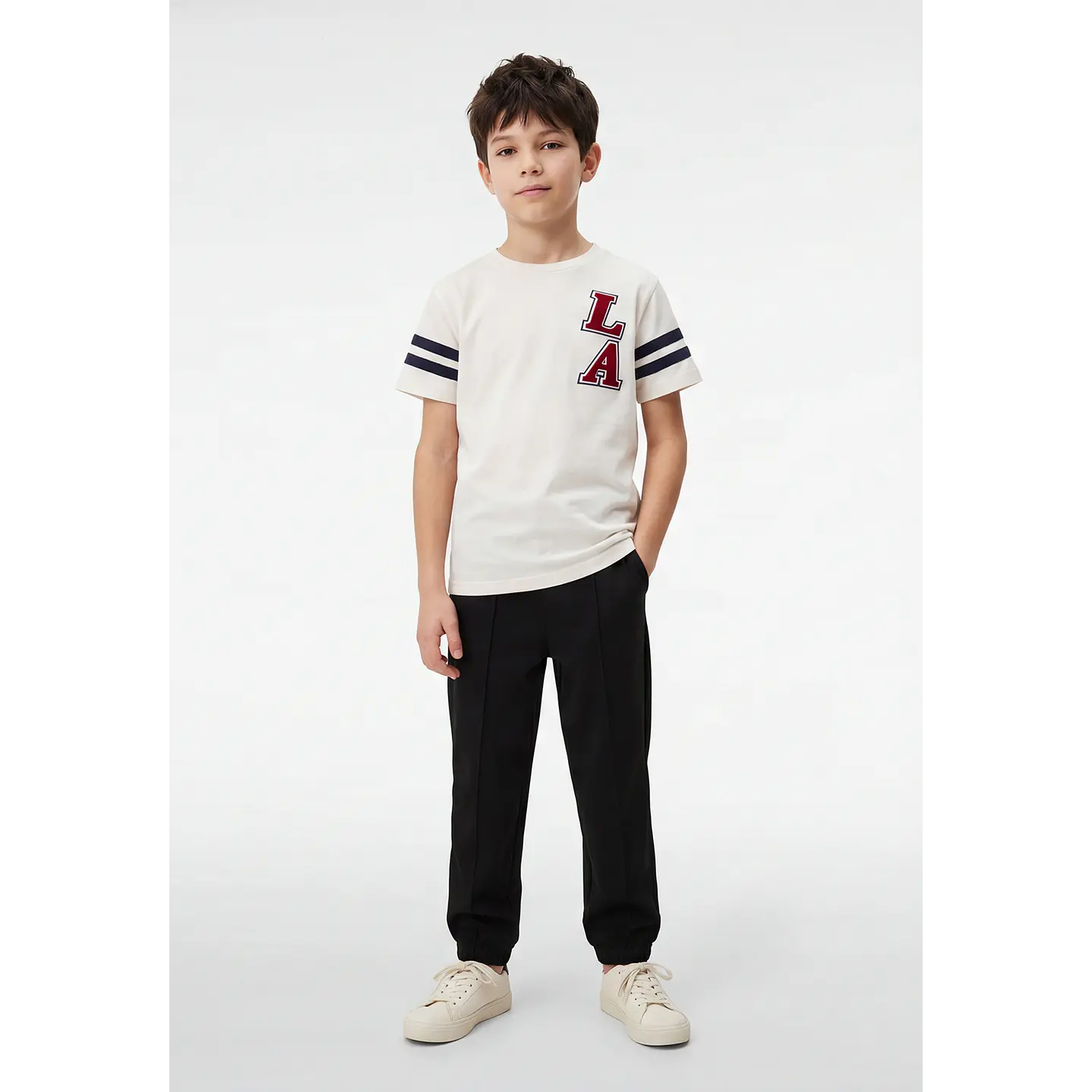 Polera College Niño Crudo 2