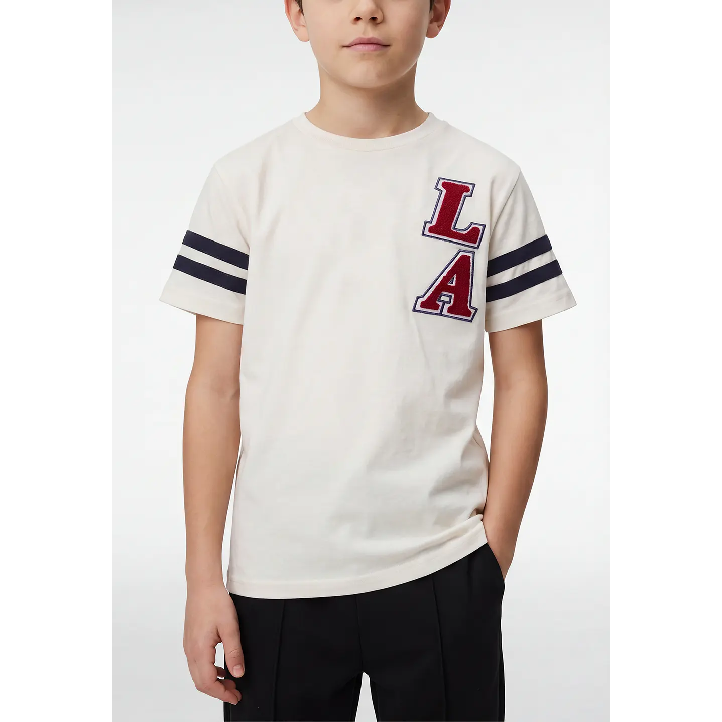 Polera College Niño Crudo 3