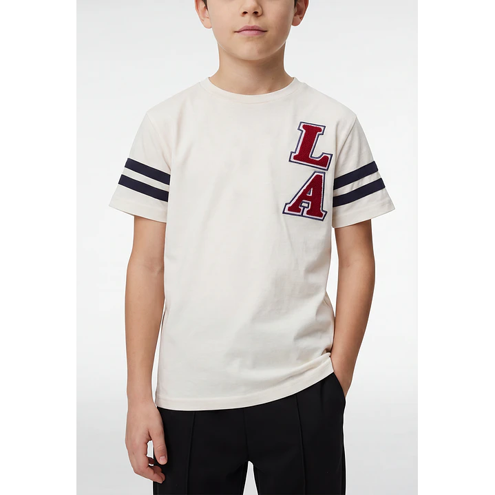 Polera College Niño Crudo 3