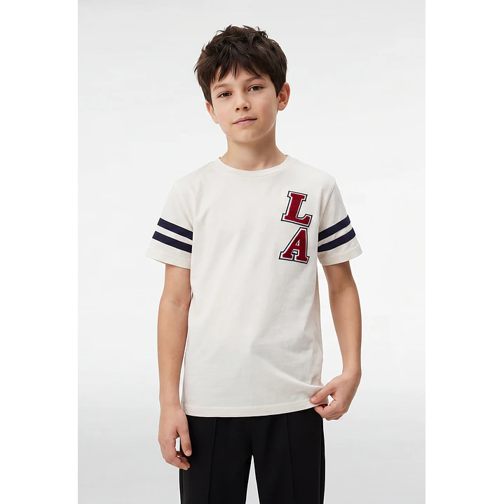 Polera College Niño Crudo 1