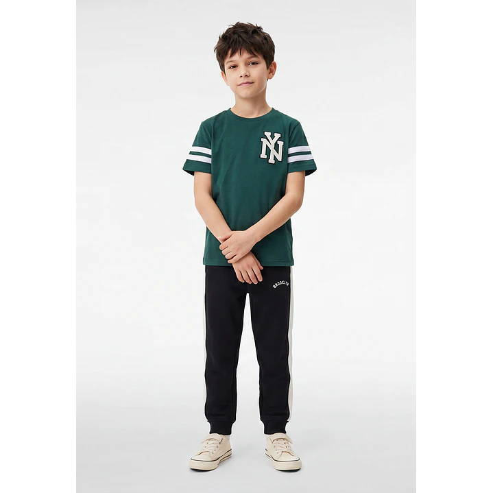 Polera College Niño Verde 2
