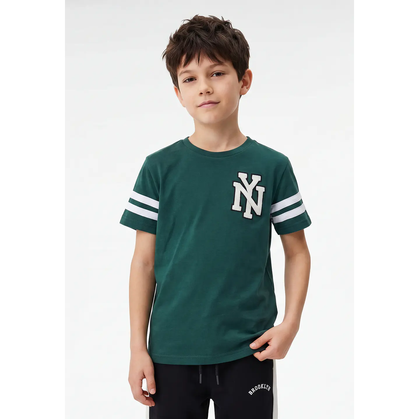 Polera College Niño Verde 1