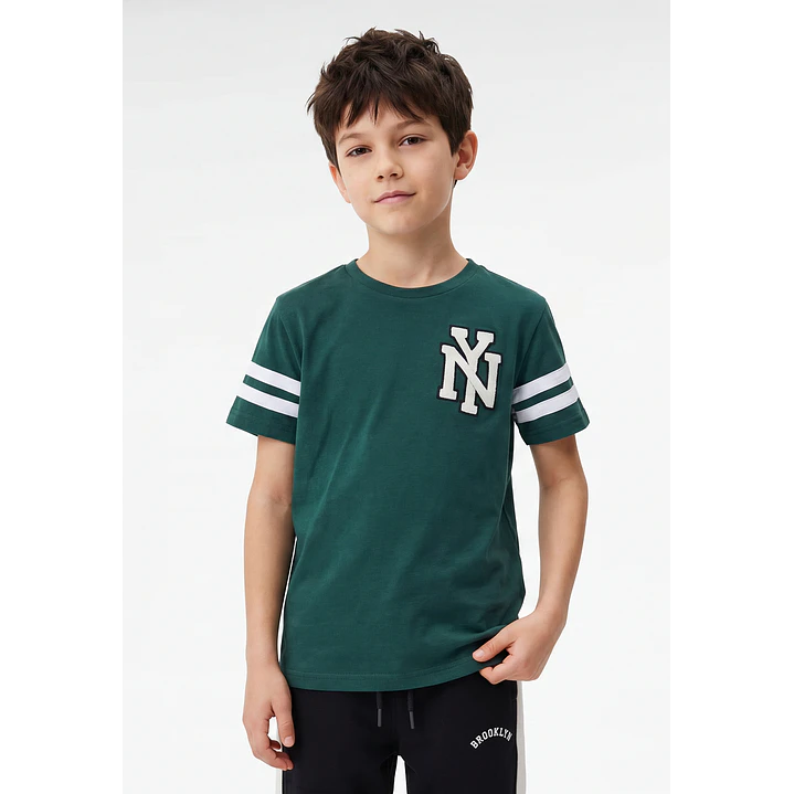 Polera College Niño Verde 1