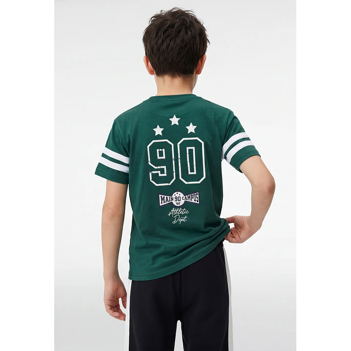 Polera College Niño Verde 4