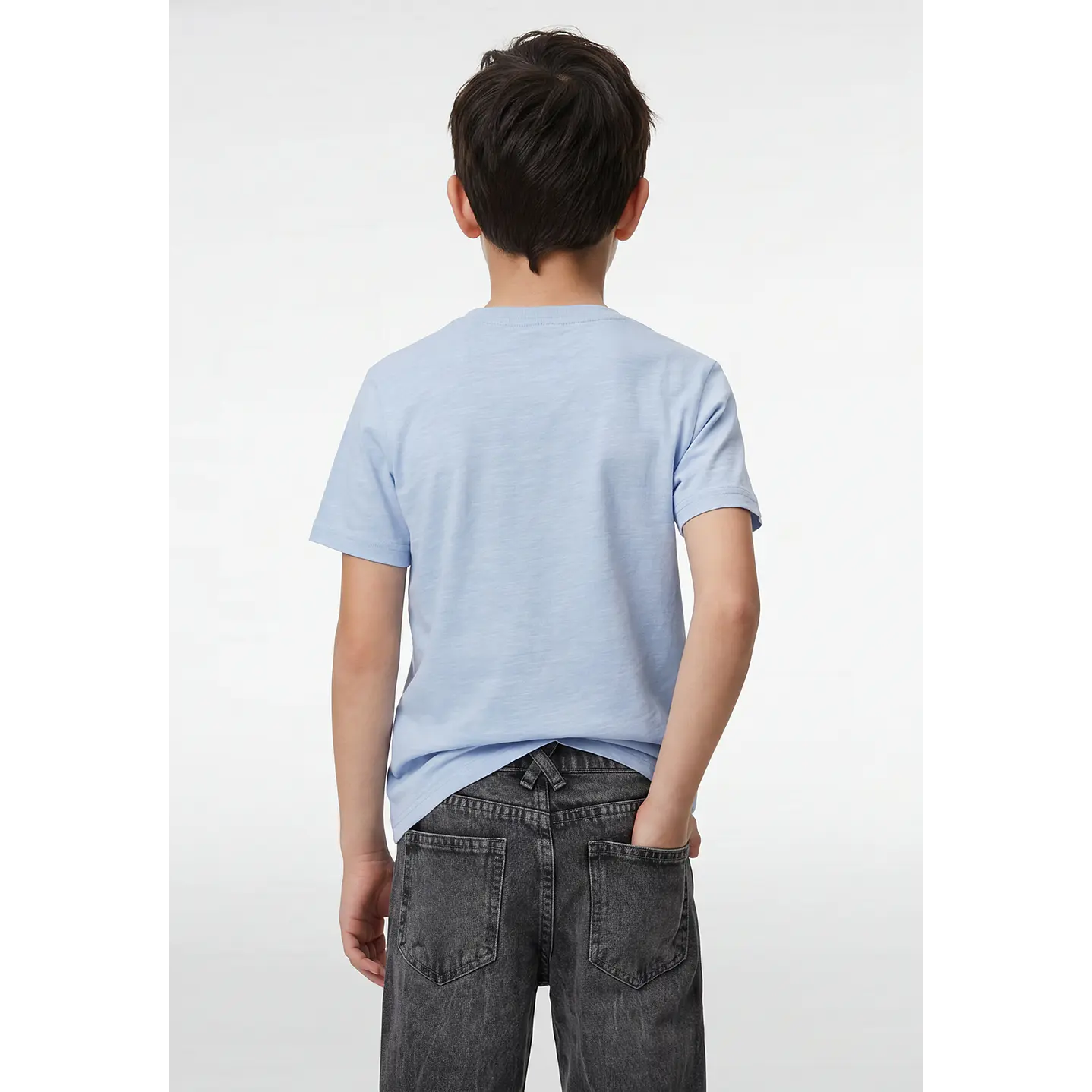 Polera Dino Niño Celeste 2