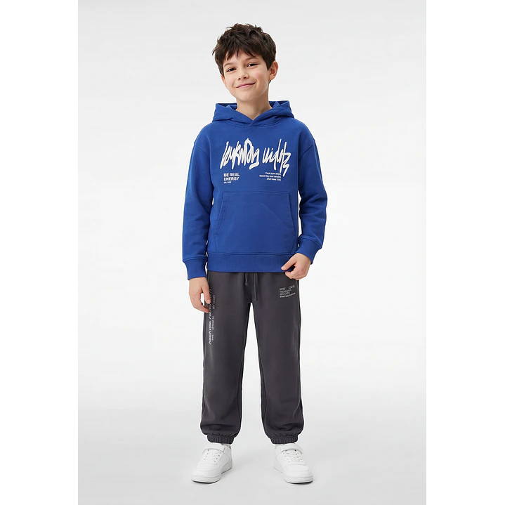 Polerón Urbano Niño Azul 2