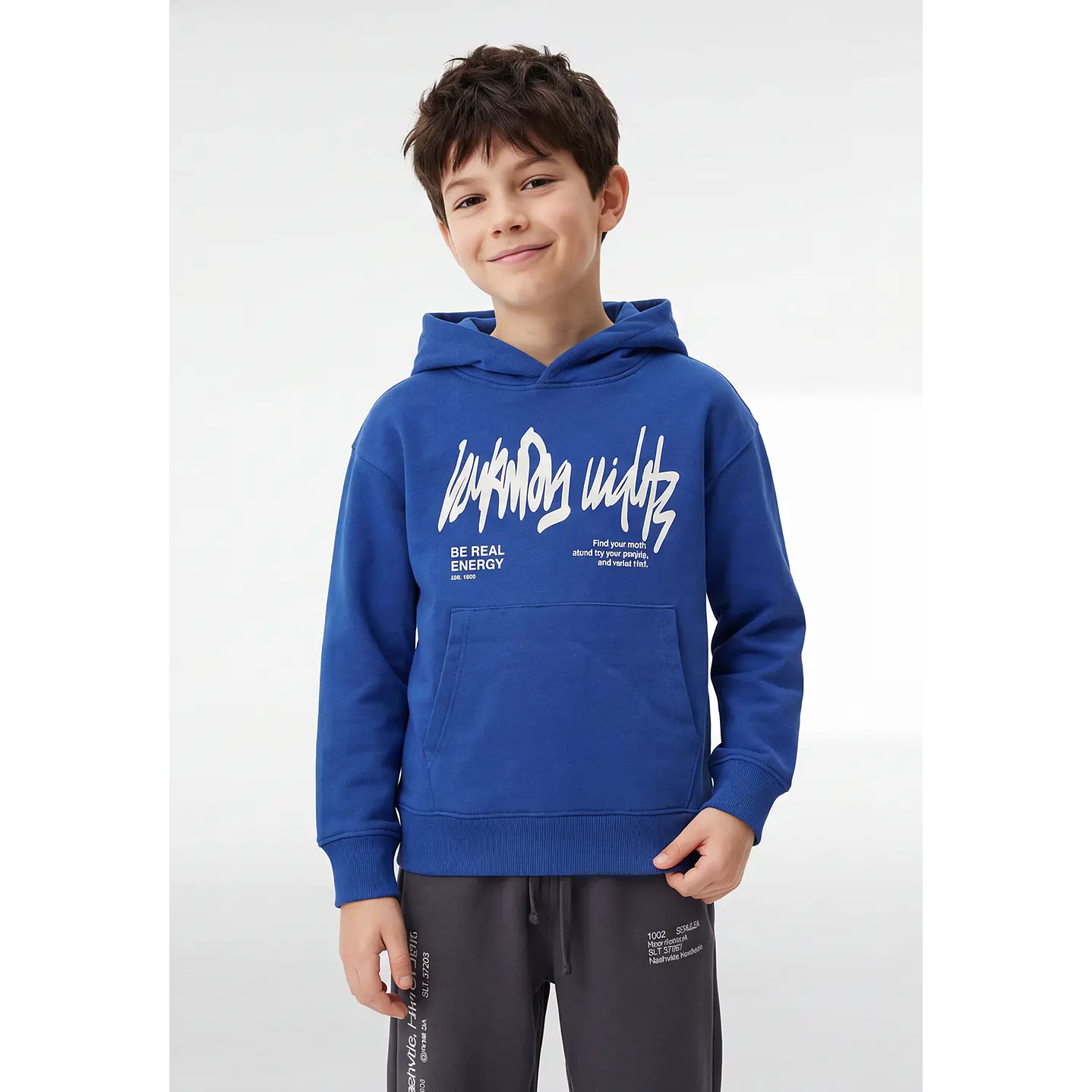 Polerón Urbano Niño Azul 1