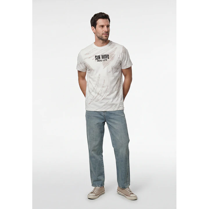 Jeans Oxidado Baggy Hombre Azul 3