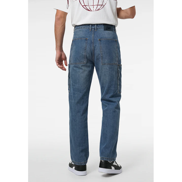 Jeans Cargo Hombre Azul 2