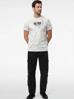 Jeans Cargo Hombre Negro
