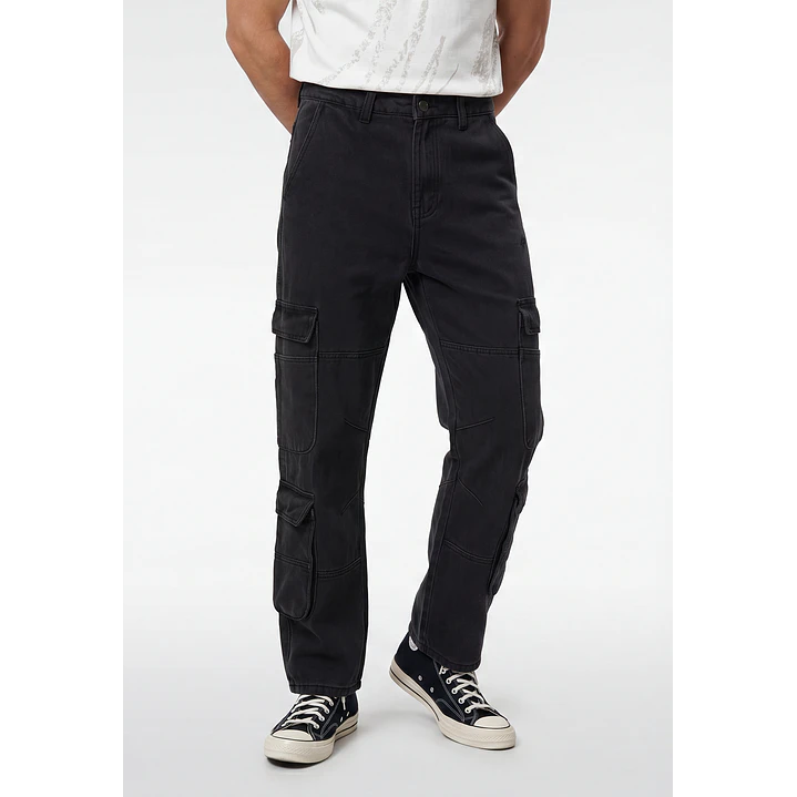 Jeans Cargo Hombre Negro 1