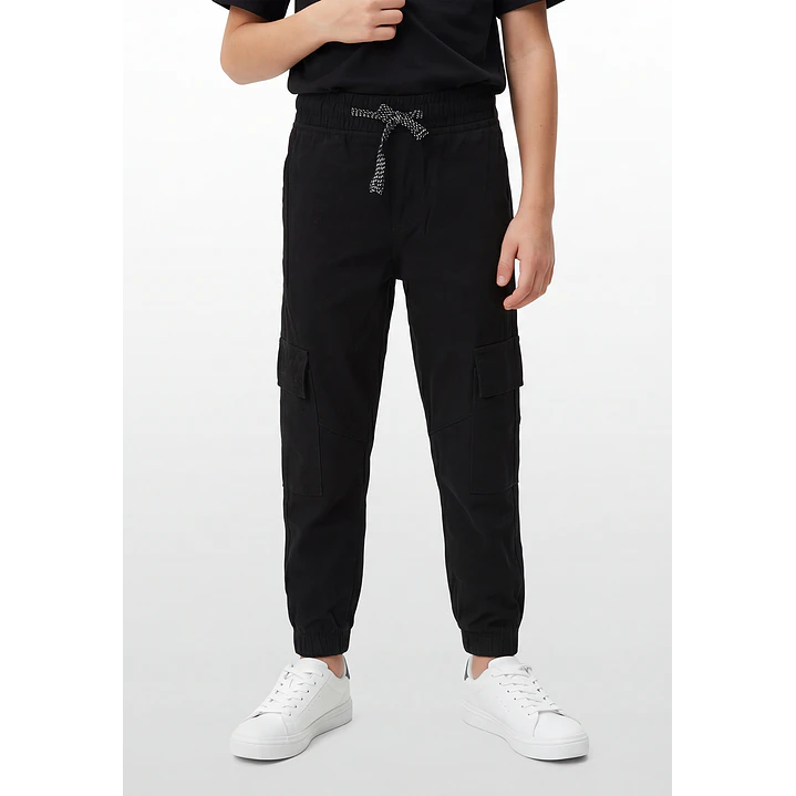 Pantalón Cargo Loose Fit Niño Negro 2