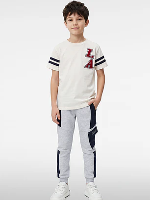 Buzo Deportivo Cargo Niño Gris