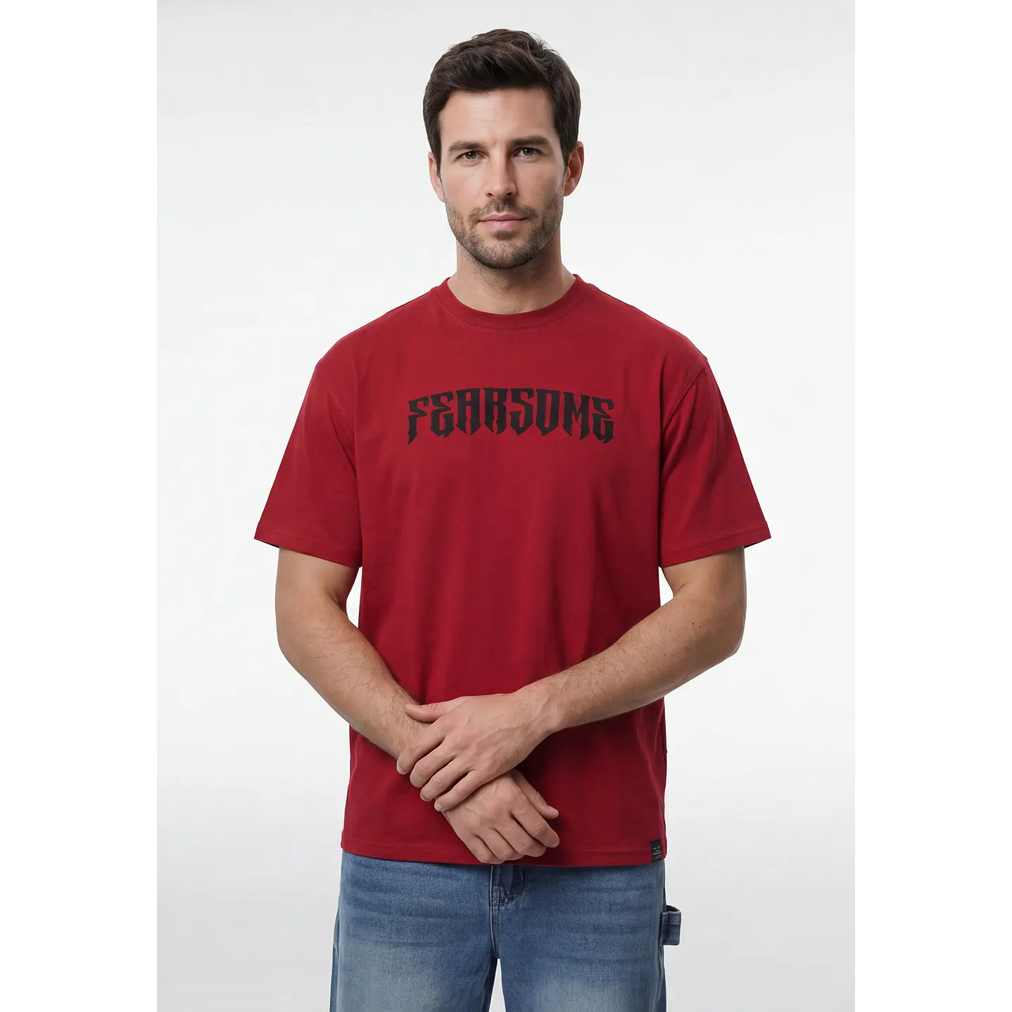 Polera Gothic Relaxed Hombre Rojo 1