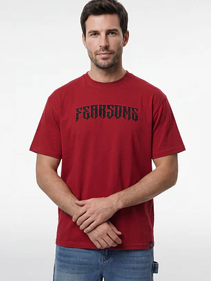 Polera Gothic Relaxed Hombre Rojo