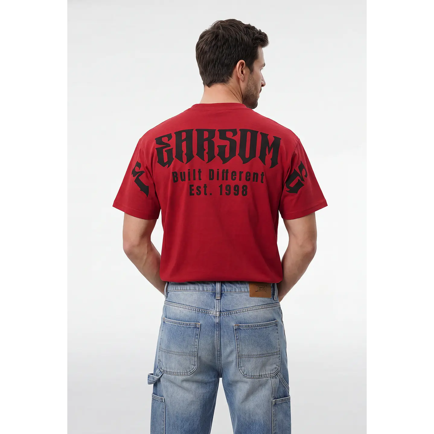 Polera Gothic Relaxed Hombre Rojo 2