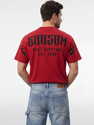 Polera Gothic Relaxed Hombre Rojo
