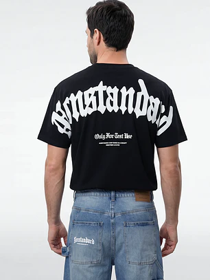 Polera Gothic Relaxed Hombre Negro