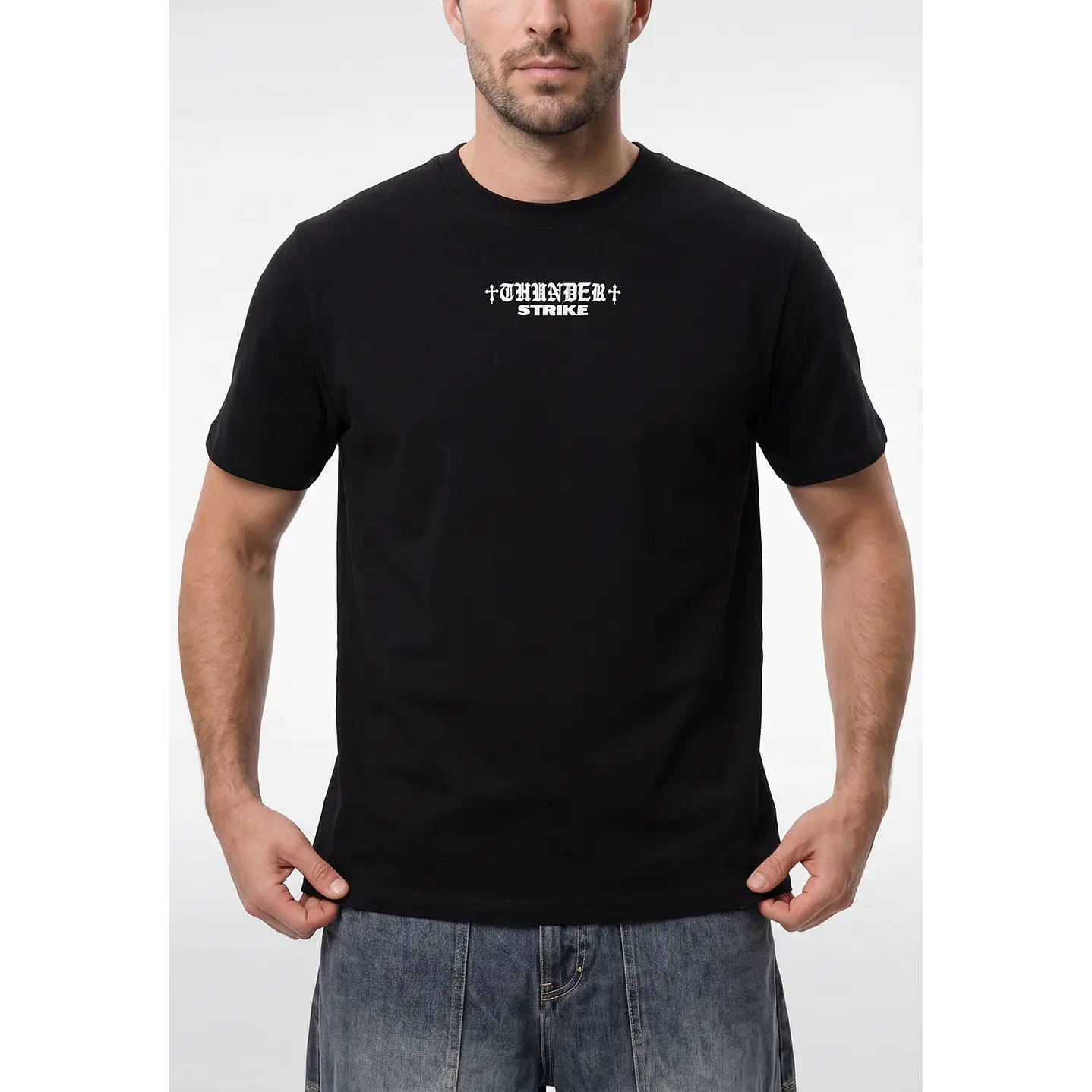 Polera Alas Hombre Negro 3