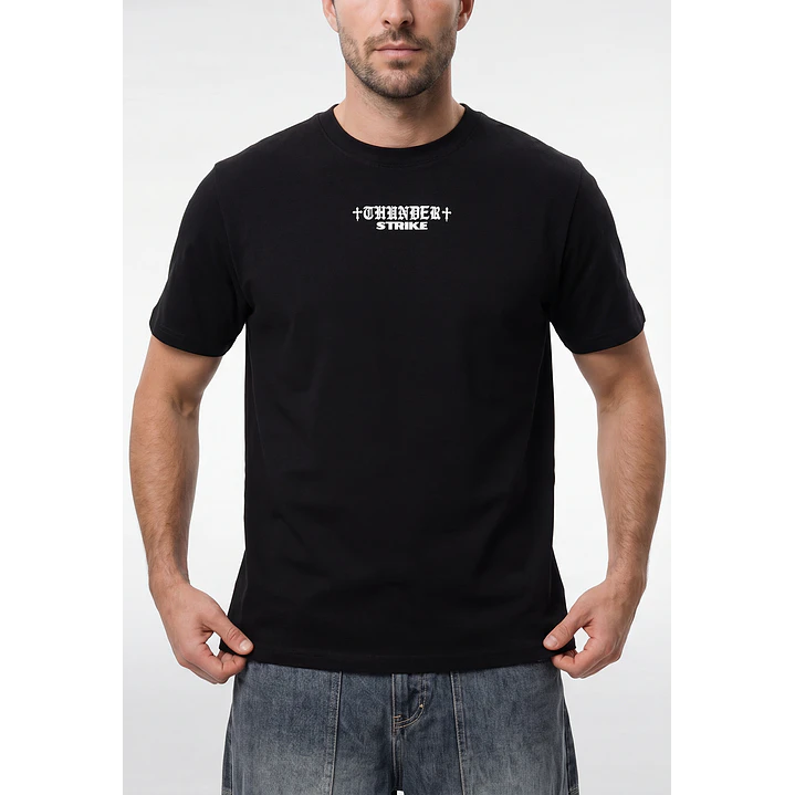 Polera Alas Hombre Negro 2
