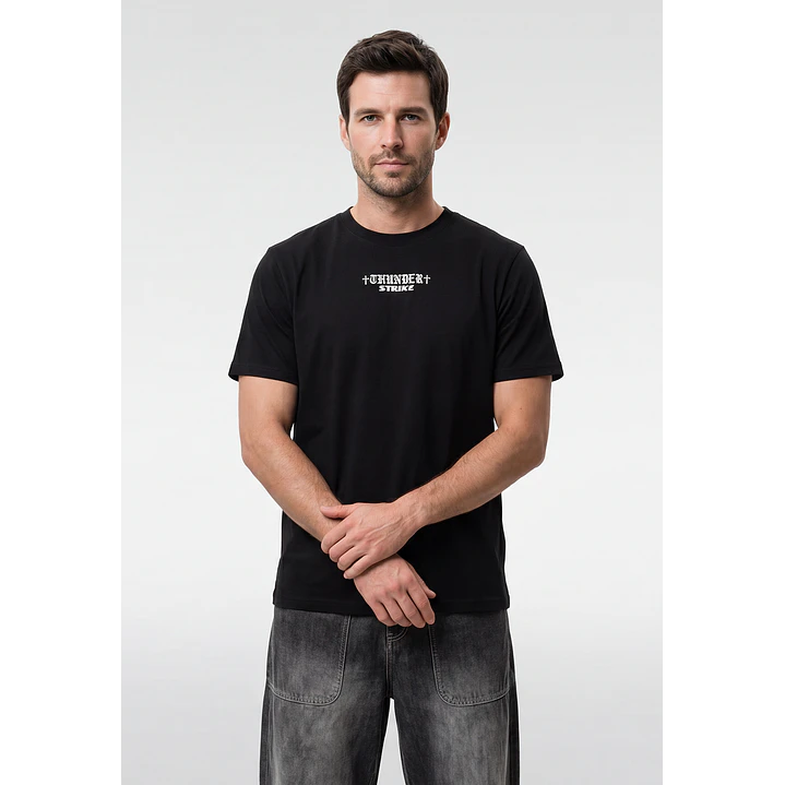 Polera Alas Hombre Negro 1