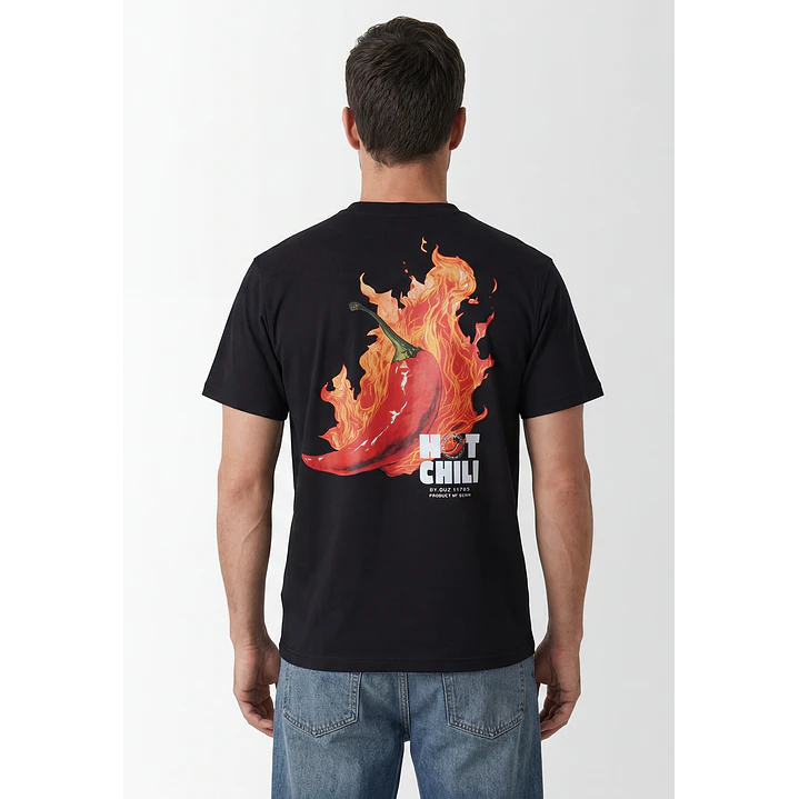 Polera Aji Hombre Negro 3