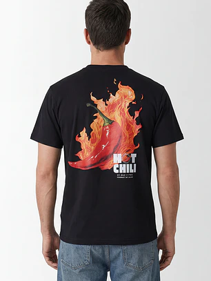 Polera Aji Hombre Negro
