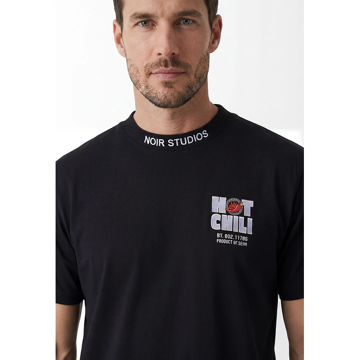 Polera Aji Hombre Negro 2