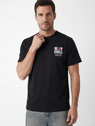 Polera Aji Hombre Negro