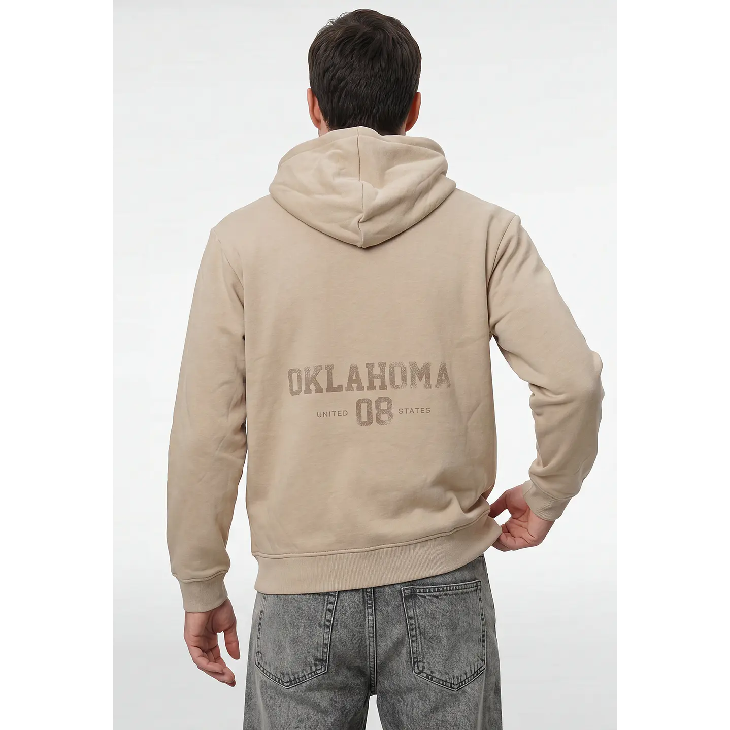 Polerón Numero Hombre Beige 2