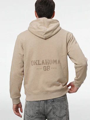 Polerón Numero Hombre Beige