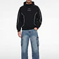 Polerón Lineas 3D Hombre Negro - Miniatura 4