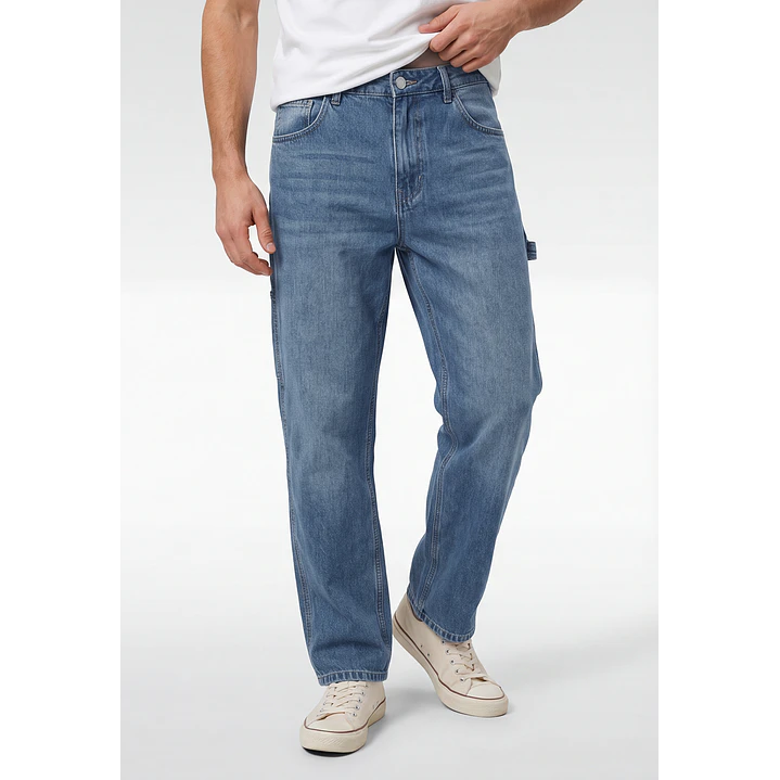 Jeans Ballon Hombre Celeste 1