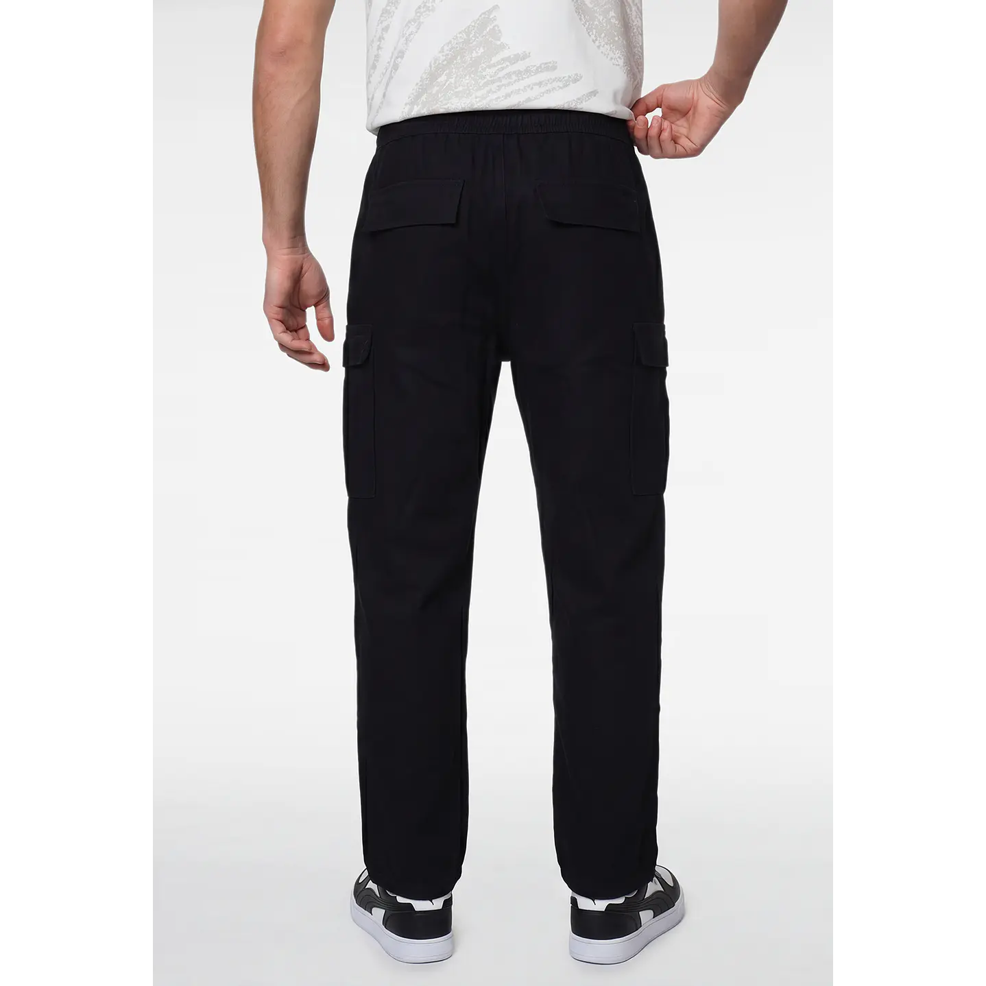 Jeans Jogger Cargo Hombre Negro 2