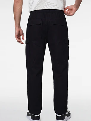 Jeans Jogger Cargo Hombre Negro