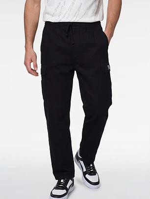 Jeans Jogger Cargo Hombre Negro