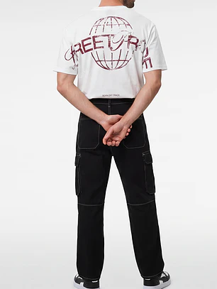 Jeans Cargo Ballon Hombre Negro