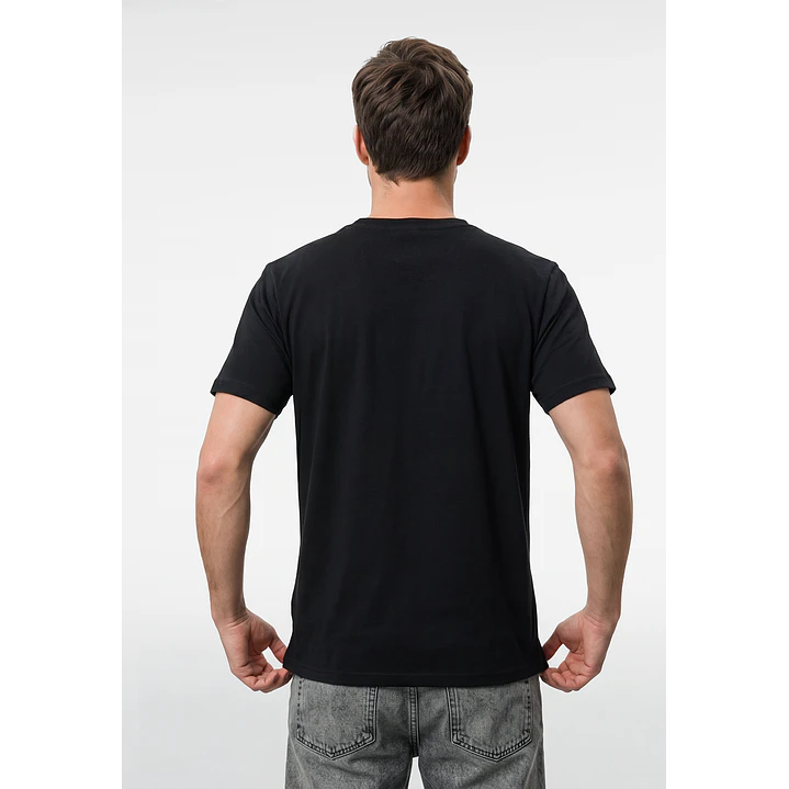 Polera Casual Hombre Negro 3