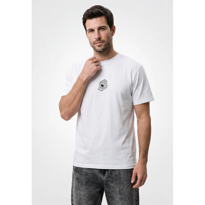 Polera Casual Hombre Blanco 1
